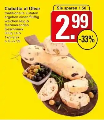 WEZ Ciabatta al Olive Angebot