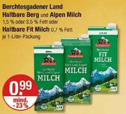 V Markt Berchtesgadener Land Haltbare Berg und Alpen Milch Haltbare Fit Milch Angebot