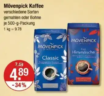 V Markt Mövenpick Kaffee Angebot