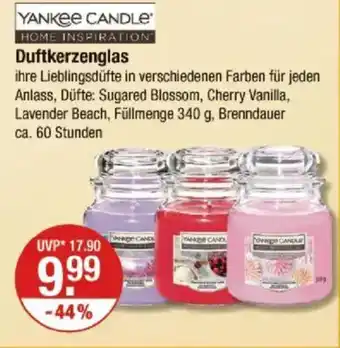 V Markt YANKEE CANDLE Duftkerzenglas Angebot