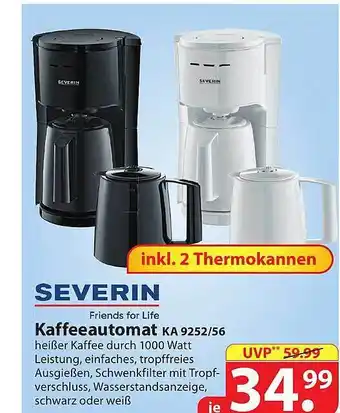 Famila Nord Ost Severin Kaffeeautomat Ka9252.56 Angebot