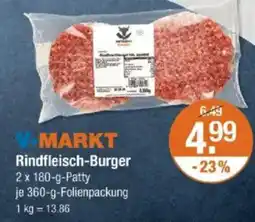 V Markt MARKT Rindfleisch-Burger Angebot