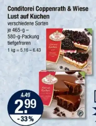 V Markt Conditorei Coppenrath & Wiese Lust auf Kuchen Angebot