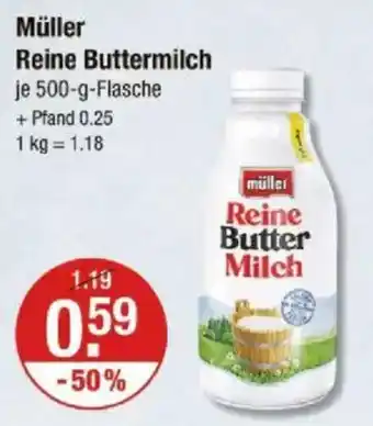 V Markt Müller Reine Buttermilch Angebot