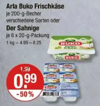 V Markt Arla Buko Frischkäse oder Der Sahnige Angebot