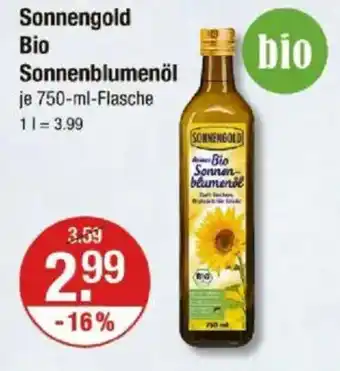 V Markt Sonnengold Bio Sonnenblumenöl Angebot