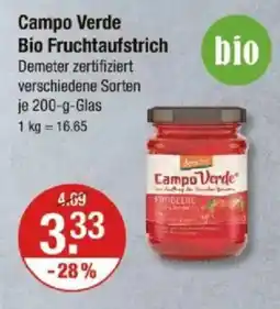 V Markt Campo Verde Bio Fruchtaufstrich Angebot