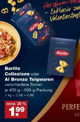 V Markt Barilla Collezione oder Al Bronzo Teigwaren Angebot