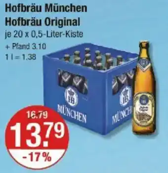 V Markt Hofbräu München Hofbräu Original Angebot