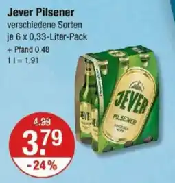 V Markt Jever Pilsener Angebot