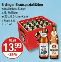 V Markt Erdinger Brauspezialitäten Angebot