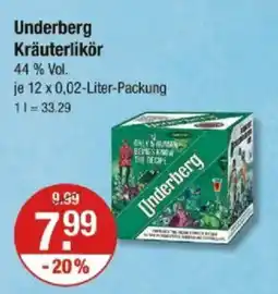 V Markt Underberg Kräuterlikör Angebot