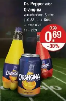 V Markt Dr. Pepper oder Orangina Angebot