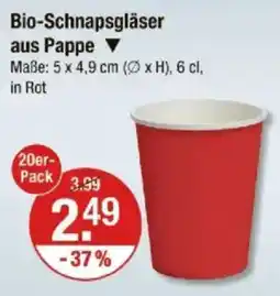 V Markt Bio-Schnapsgläser aus Pappe Angebot