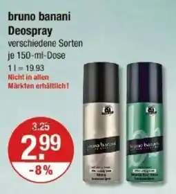 V Markt bruno banani Deospray Angebot