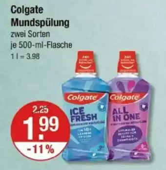 V Markt Colgate Mundspülung Angebot