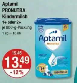 V Markt Aptamil PRONUTRA Kindermilch 1+ oder 2+ Angebot