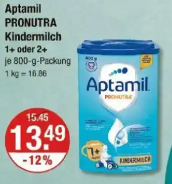 V Markt Aptamil PRONUTRA Kindermilch 1+ oder 2+ Angebot