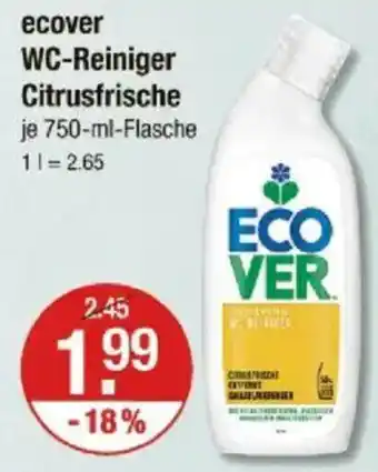 V Markt ecover WC-Reiniger Citrusfrische Angebot