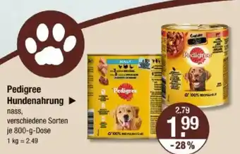 V Markt Pedigree Hundenahrung Angebot