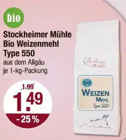 V Markt Stockheimer Mühle Bio Weizenmehl Type 550 Angebot