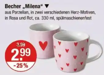 V Markt Becher,,Milena Angebot