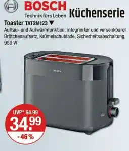 V Markt BOSCH Toaster TAT2M123 Angebot