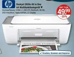 V Markt hp Deskjet 2820e All in One A4 Multifunktionsgerät Angebot