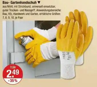 V Markt Bau-Gartenhandschuh Angebot