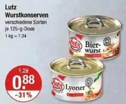 V Markt Lutz Wurstkonserven Angebot