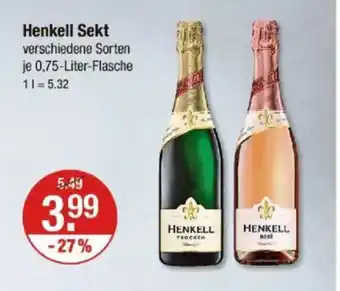 V Markt Henkell Sekt Angebot