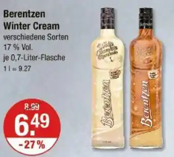 V Markt Berentzen Winter Cream Angebot