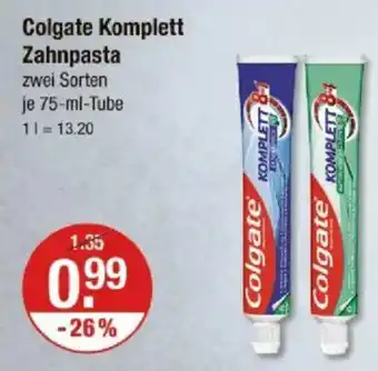 V Markt Colgate Komplett Zahnpasta Angebot