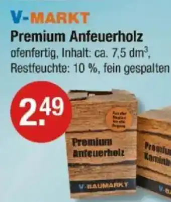 V Markt V-MARKT Premium Anfeuerholz Angebot