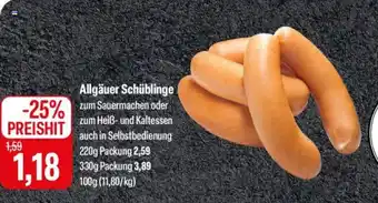 Feneberg METZGEREI Allgäuer Schüblinge Angebot