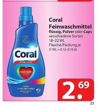 Famila Nord Ost Coral Feinwaschmittel Angebot