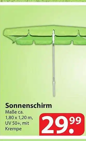 Famila Nord Ost Sonnenschirm Angebot