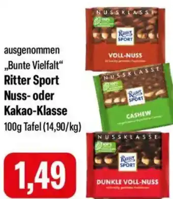 Feneberg Ritter Sport Nuss- oder Kakao-Klasse Angebot
