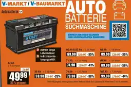 V Baumarkt Autobatterie  43 Ah Angebot