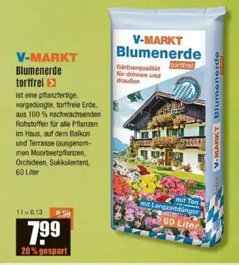 V Baumarkt V-MARKT Blumenerde torffrei Angebot