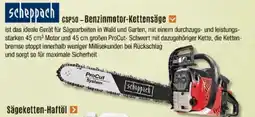 V Baumarkt scheppach CSP50-Benzinmotor-Kettensäge Angebot