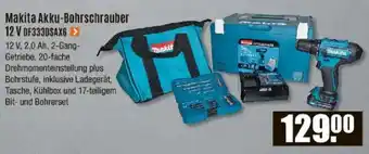 V Baumarkt Makita Akku-Bohrschrauber 12 V DF333DSAX6 Angebot