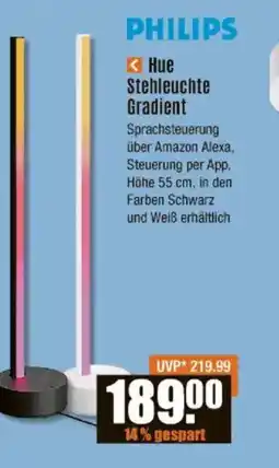 V Baumarkt PHILIPS Hue Stehleuchte Gradient Angebot