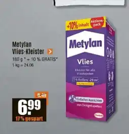 V Baumarkt Metylan Vlies-Kleister Angebot