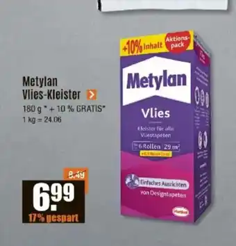 V Baumarkt Metylan Vlies-Kleister Angebot