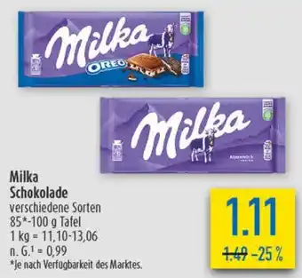 diska Milka Schokolade Angebot