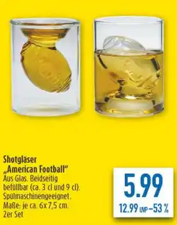 diska Shotgläser ,,American Football" Angebot