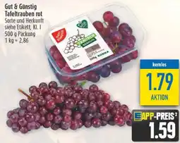 diska Gut & Günstig Tafeltrauben rot Angebot