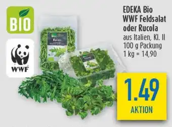 diska EDEKA Bio WWF Feldsalat oder Rucola Angebot