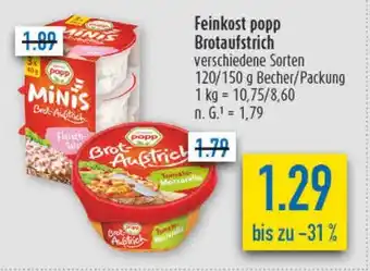 diska Feinkost popp Brotaufstrich Angebot